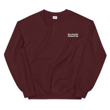 Load image into Gallery viewer, YGMFU EMBROIDERED CREWNECK SWEATER